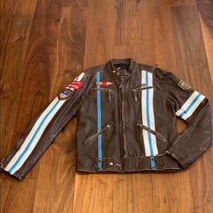 Vintage Leather Diesel motorcycle jacket